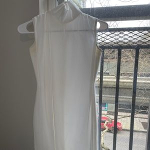 Custom made designer white dress